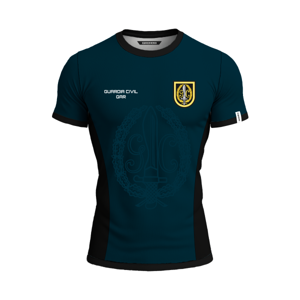 camiseta guardia civil gar azul negra