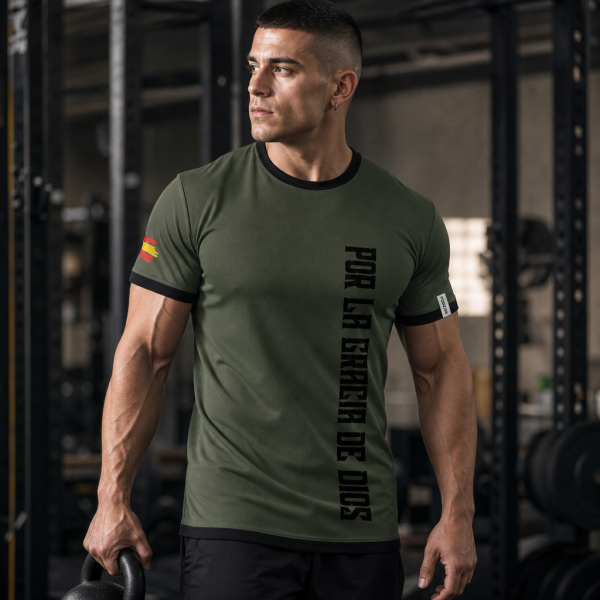 Camiseta técnica Ejército de Tierra infantería por la gracia de Dios